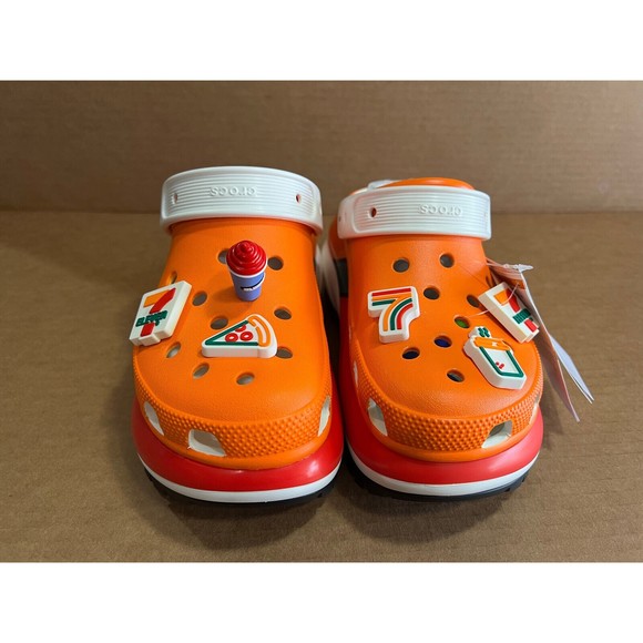 All Sizes - NEW 7-Eleven x Crocs Mega Crush Clog 7-11 Rare Collaboration In-Hand - Picture 3 of 10
